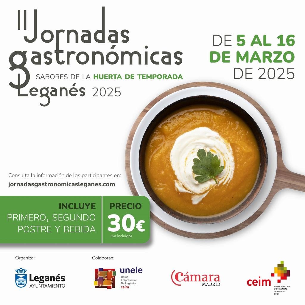 Leganés prepara sus ‘II Jornadas Gastronómicas Sabores de la Huerta’ del 5 al 16 de marzo