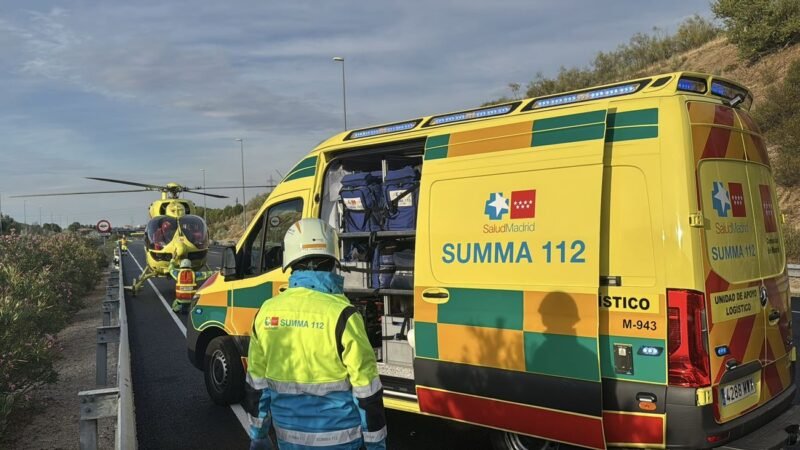 Hombre resulta gravemente herido al ser atropellado por una furgoneta en Leganés.