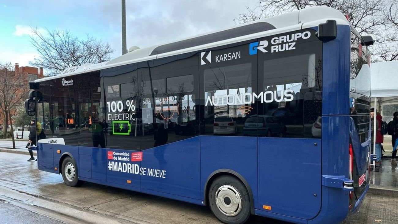 Leganés estrenará el primer autobús sin conductor a demanda en España.