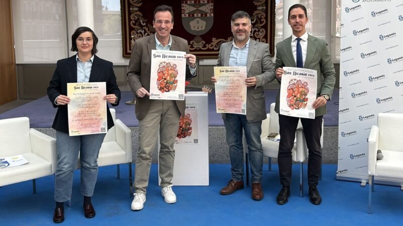 Marlena, Funambulista y Medina Azahara en las fiestas de San Nicasio en Leganés.