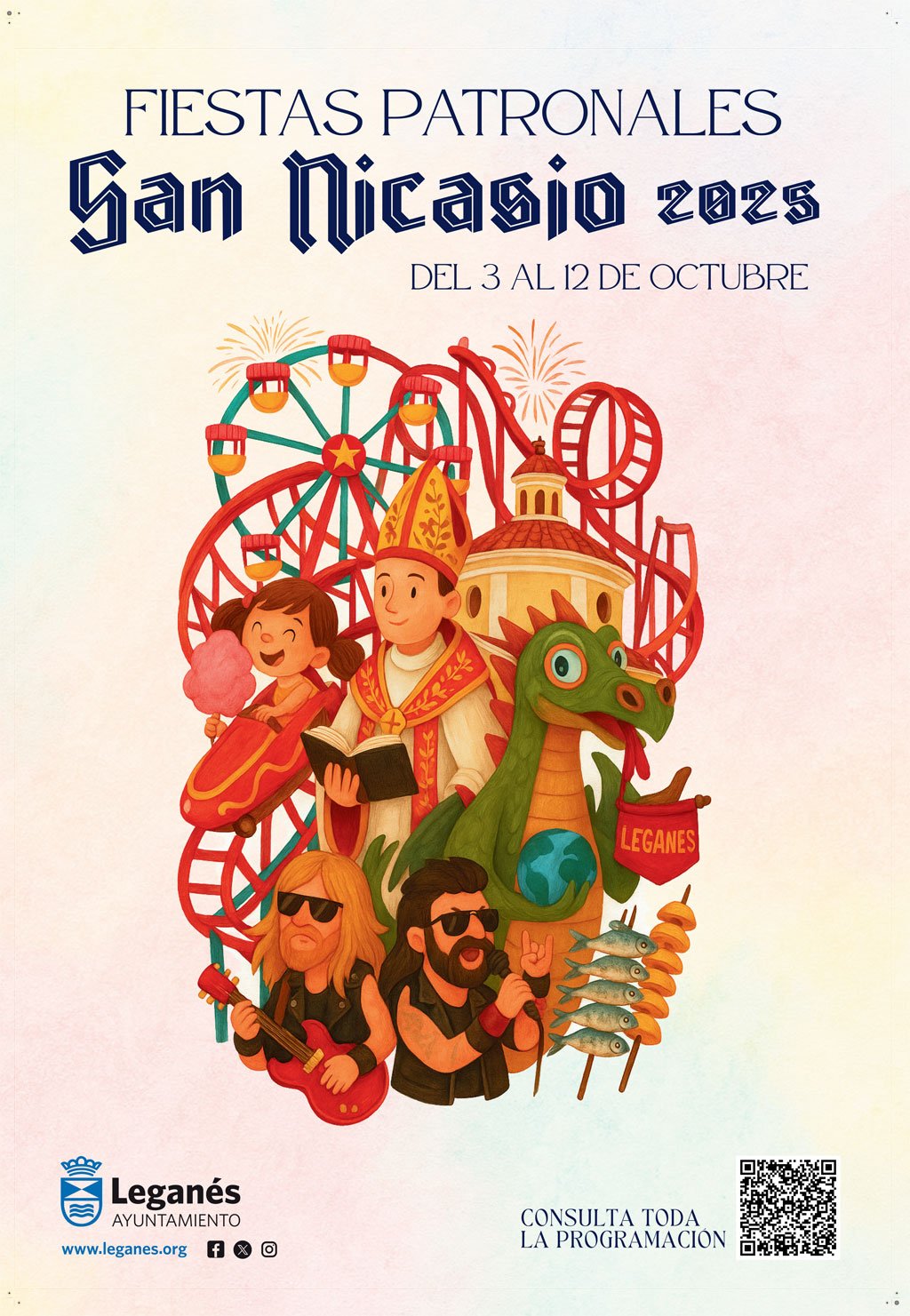 Cartel musical de San Nicasio: Nil Moliner, Funambulista, Marlena, Íñigo Quintero, Hey Kid y Medina Azahara.