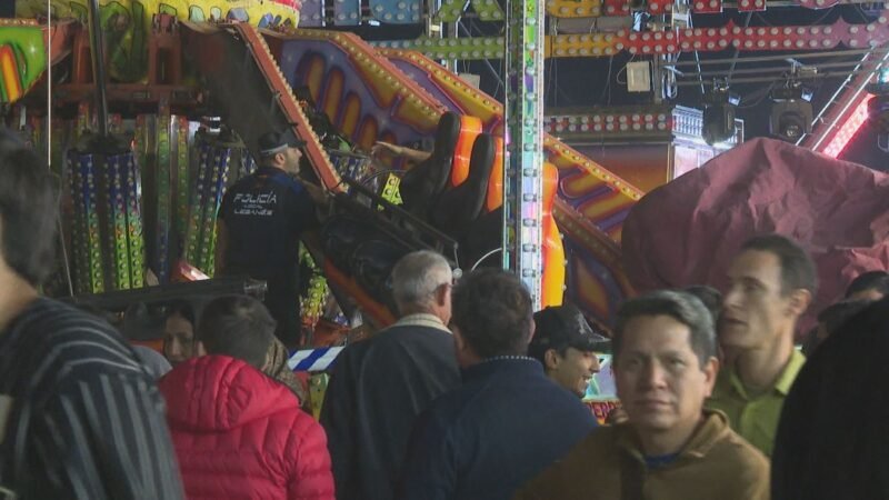 Cuatro personas sufren heridas leves en atracción de feria en Leganés