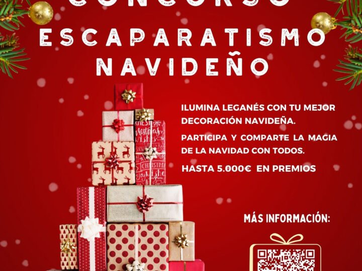 El Ayuntamiento de Leganés premiará los mejores escaparates navideños con 5.000 euros. ¡Participa y haz brillar la ciudad esta Navidad!
