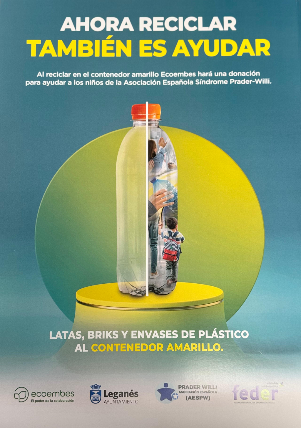 Campaña solidaria: recicla y ayuda a niños con Síndrome Prader-Willi