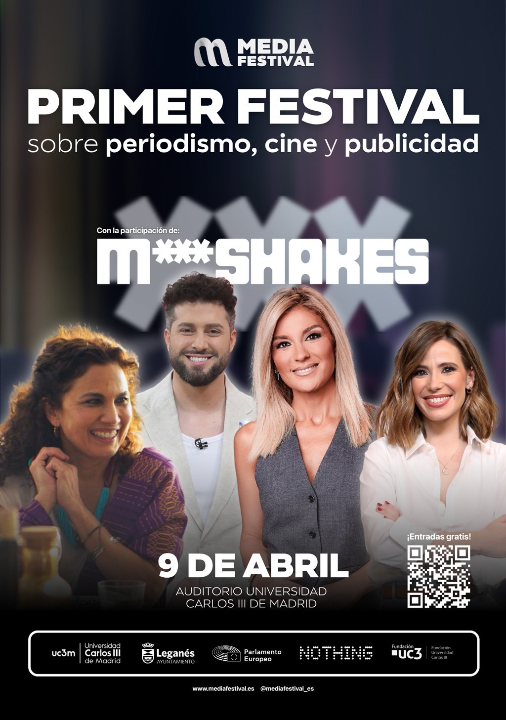 La UC3M acoge el Media Festival con invitados como Sandra Golpe, Javi Hoyos, Toni Acosta y Milfshakes