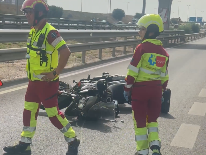 Leganés lamenta la muerte de un motorista tras un accidente en la M-50