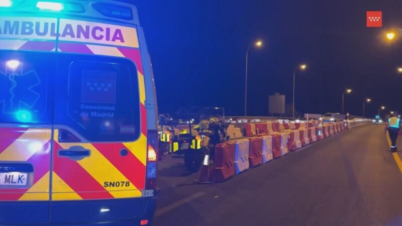 Leganés lamenta la muerte de un motorista tras un accidente en la M-406