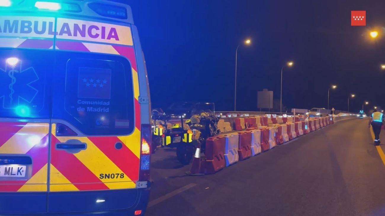 Leganés lamenta la muerte de un motorista tras un accidente en la M-406