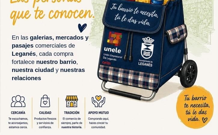 El Ayuntamiento de Leganés impulsa el comercio local con una nueva campaña de dinamización