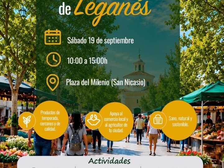 Leganés acoge este sábado su III Mercado Agroalimentario con 15 productores locales y actividades culturales
