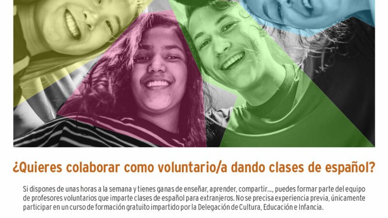 Leganés convoca voluntarios para enseñar español a inmigrantes sin experiencia previa