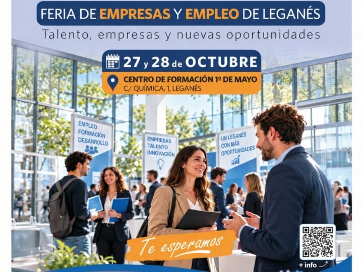 Leganés acoge la Feria de Empleo “LEGAEMPLE@” con 50 empresas y oportunidades laborales