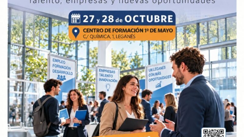 Leganés acoge la Feria de Empleo “LEGAEMPLE@” con 50 empresas y oportunidades laborales